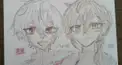 にじさんじ五十音順に描いたら渡会雲雀の時には画力上がってる説